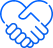 Händeschütteln als Icon