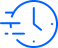 Eine Uhr in Bewegung als Icon